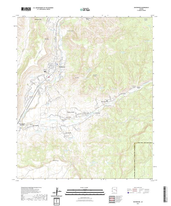 Whiteriver 2021 topographic map thumbnail
