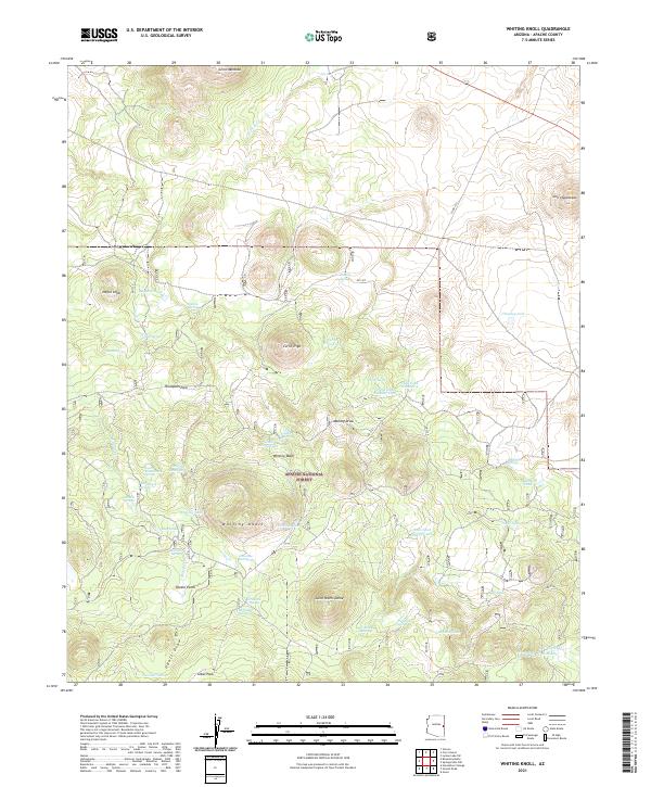 Whiting Knoll 2021 topographic map thumbnail