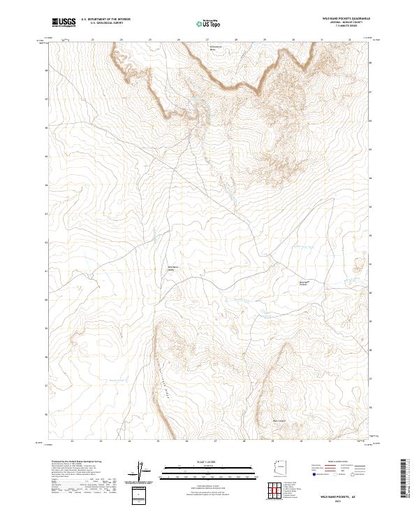 Wild Band Pockets topographic map thumbnail