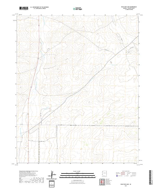Wild Cow Lake topographic map thumbnail