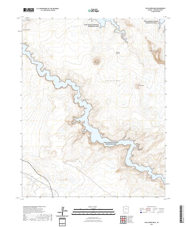 Wild Horse Mesa topographic map thumbnail
