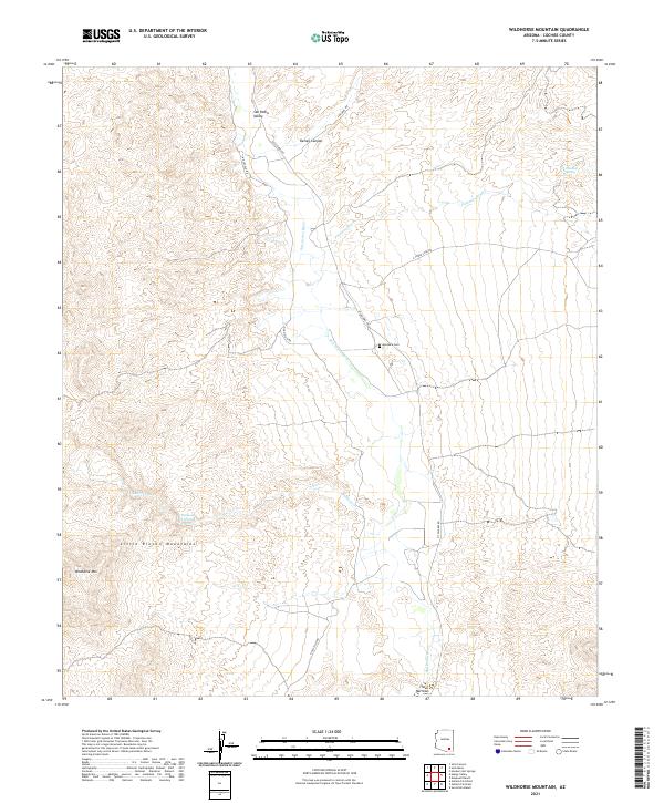 Wildhorse Mountain topographic map thumbnail