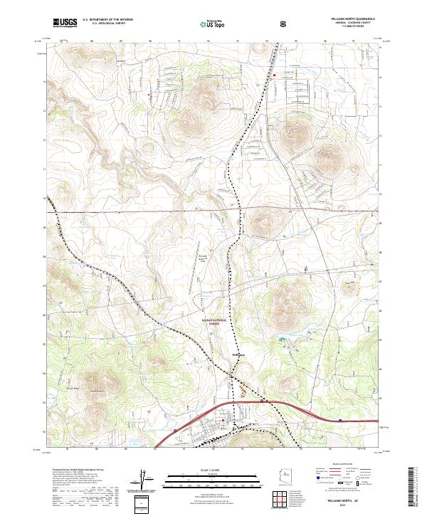 Williams North topographic map thumbnail