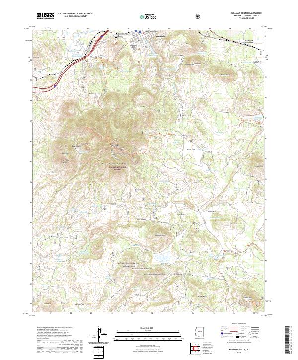 Williams South topographic map thumbnail