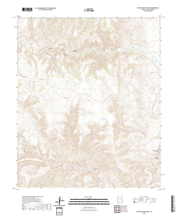 Willow Mountain SE topographic map thumbnail