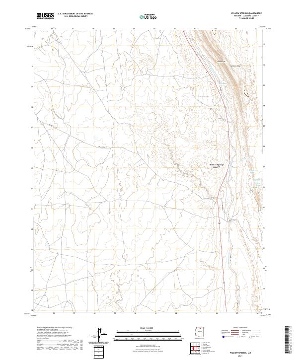 Willow Springs topographic map thumbnail