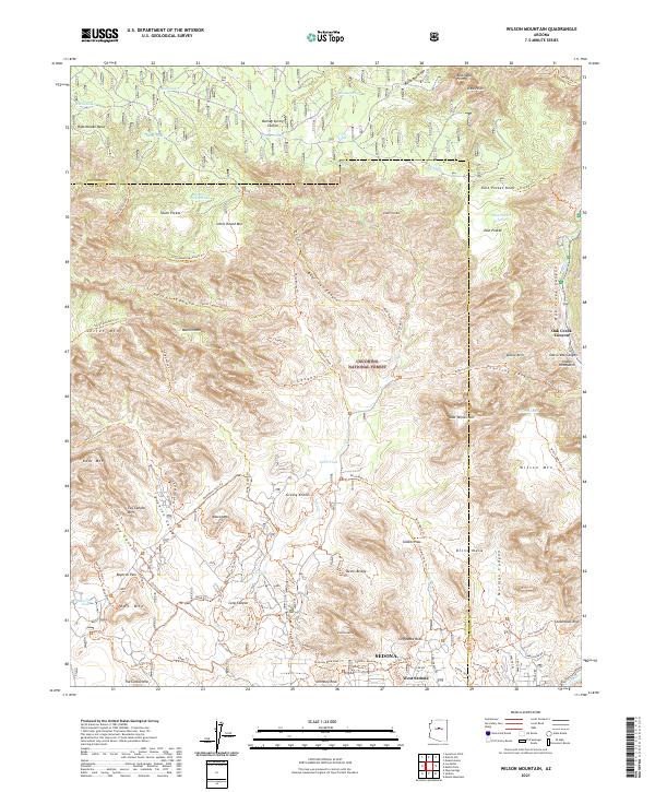 Wilson Mountain topographic map thumbnail