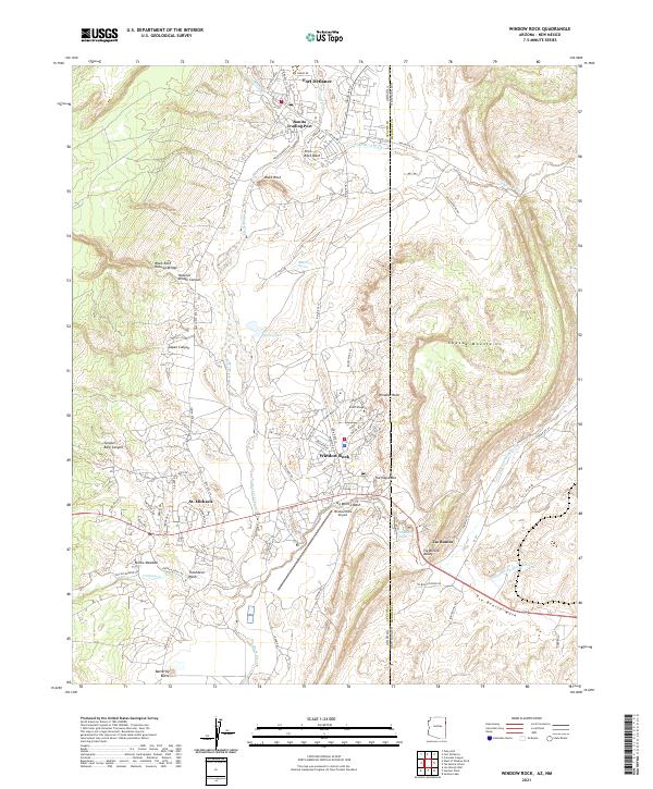 Window Rock 2021 topographic map thumbnail