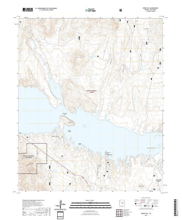 Windy Hill 2021 topographic map thumbnail