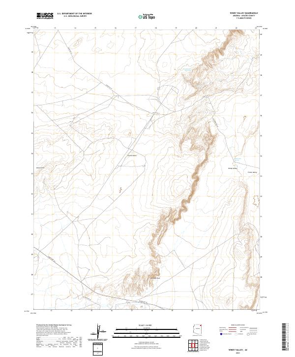 Windy Valley topographic map thumbnail