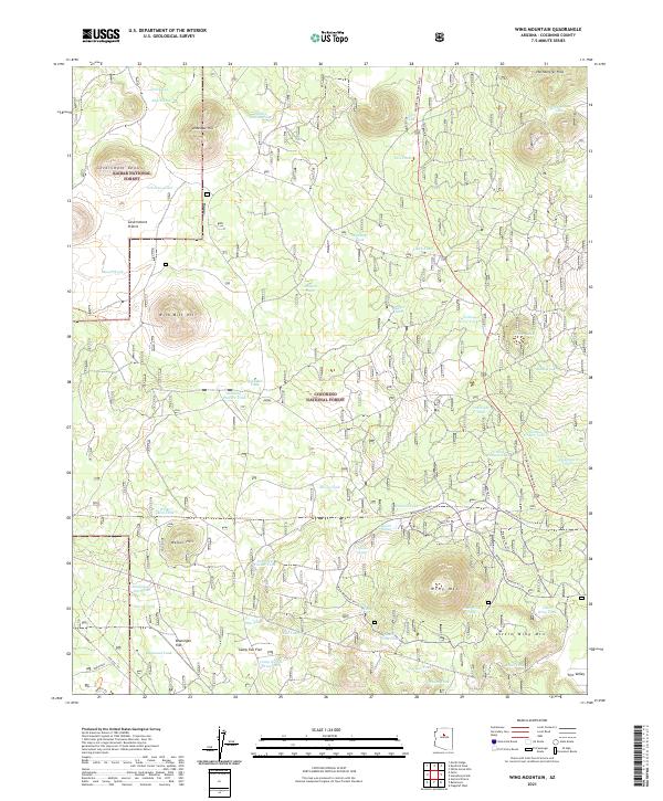 Wing Mountain 2021 topographic map thumbnail