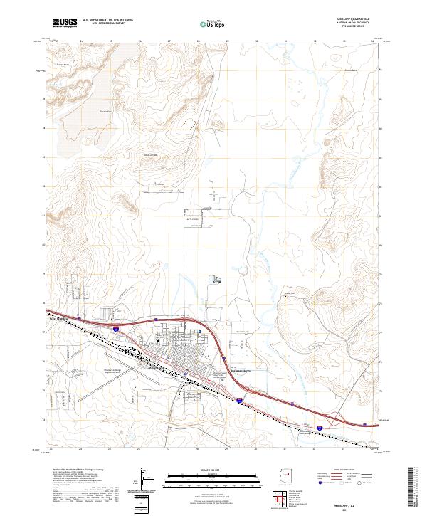 Winslow 2021 topographic map thumbnail