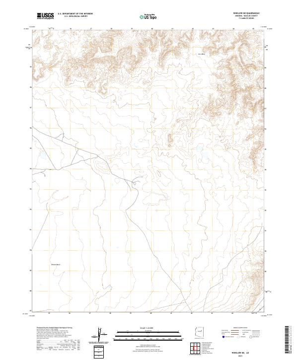 Winslow NE topographic map thumbnail