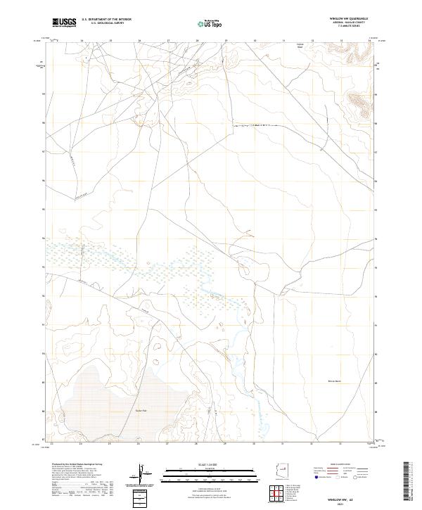 Winslow NW topographic map thumbnail
