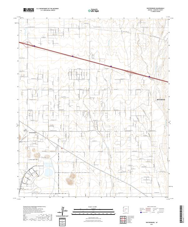 Wintersburg topographic map thumbnail