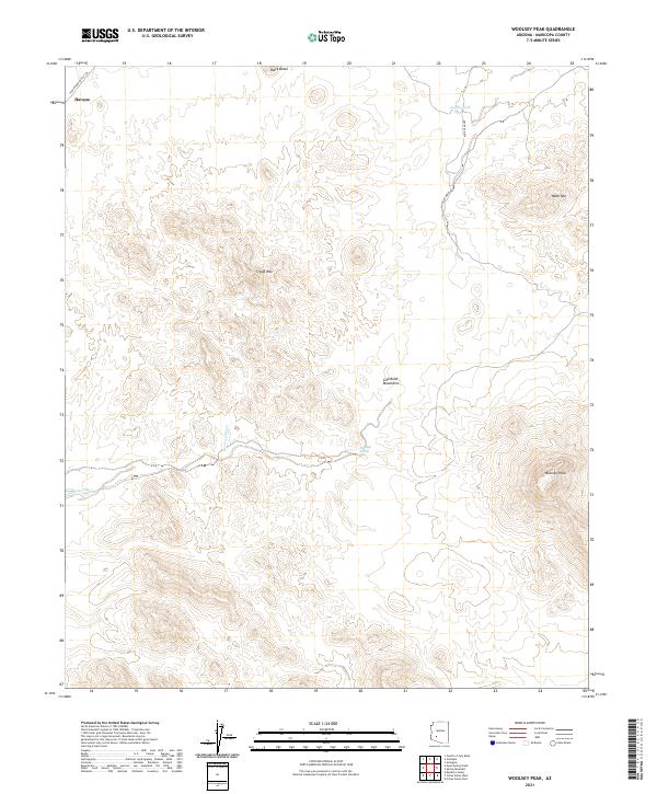Woolsey Peak topographic map thumbnail