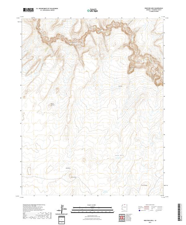 Wrather Arch 2021 topographic map thumbnail