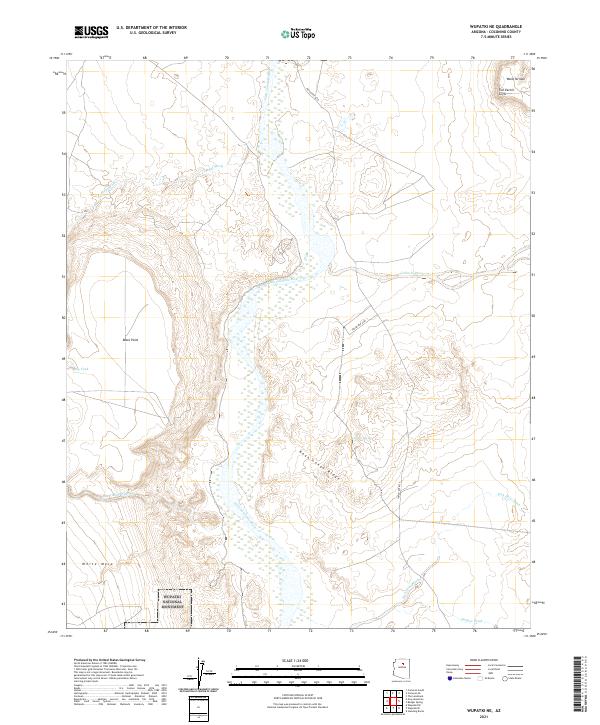 Wupatki NE 2021 topographic map thumbnail