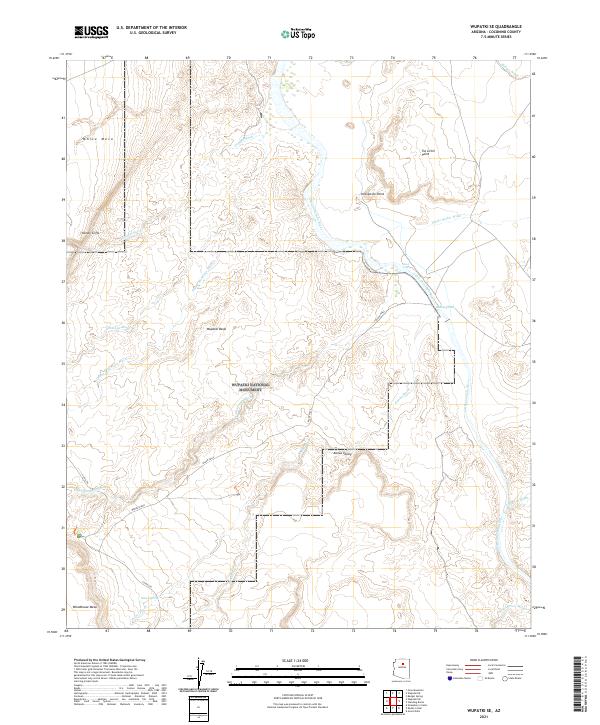 Wupatki SE topographic map thumbnail