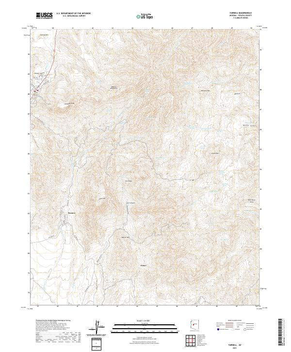 Yarnell topographic map thumbnail