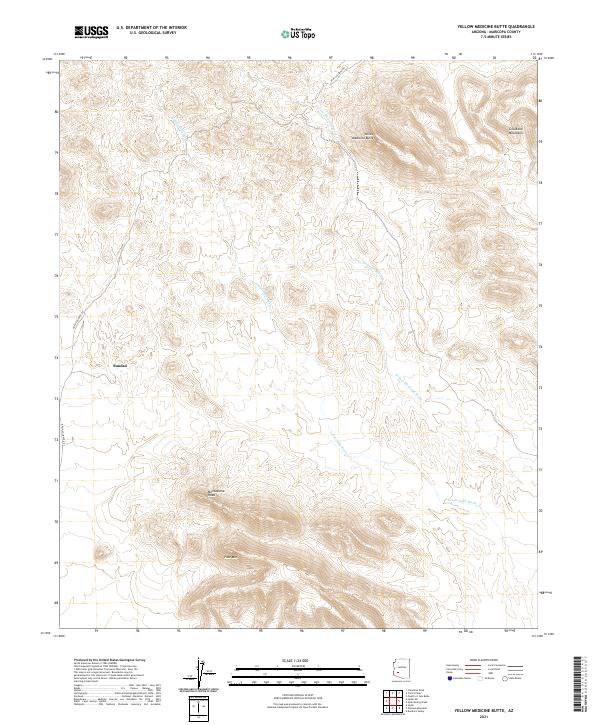 Yellow Medicine Butte topographic map thumbnail