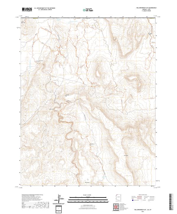 Yellowhorse Flat topographic map thumbnail