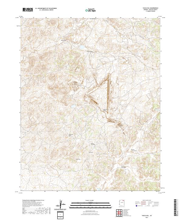 Yucca Hill 2021 topographic map thumbnail