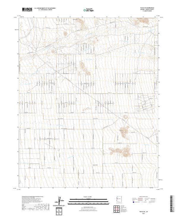 Yucca SE topographic map thumbnail
