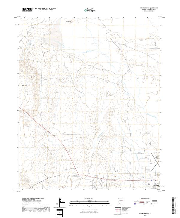 Zion Reservoir 2021 topographic map thumbnail
