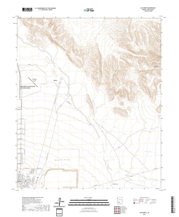Ajo North topographic map thumbnail