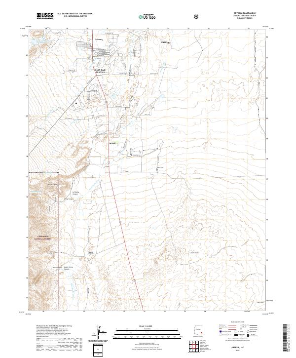 Artesia topographic map thumbnail