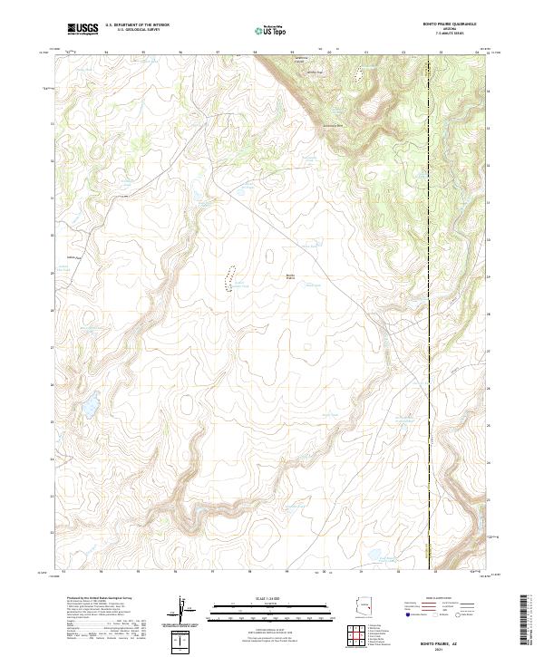 Bonito Prairie topographic map thumbnail