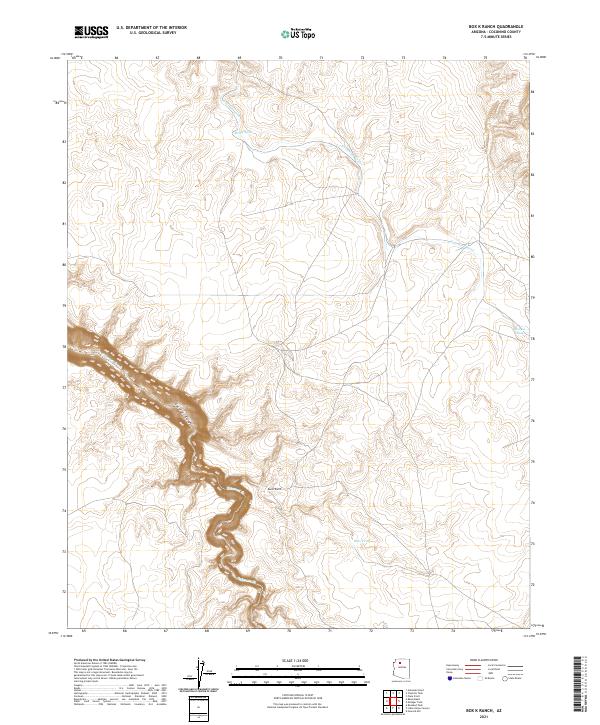 Box K Ranch topographic map thumbnail