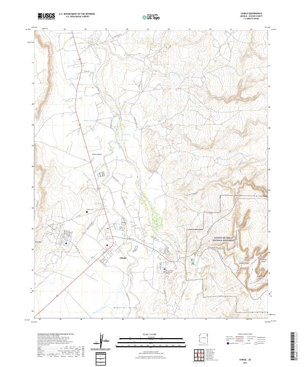 Chinle topographic map thumbnail