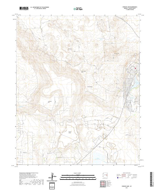 Concho Lake topographic map thumbnail