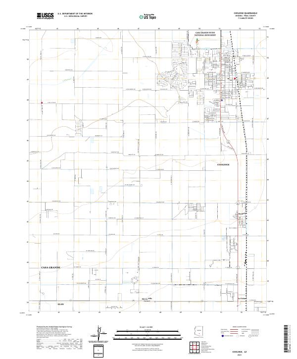 Coolidge topographic map thumbnail