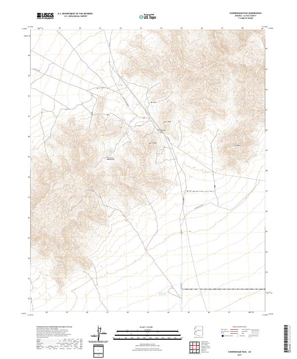 Cunningham Pass topographic map thumbnail