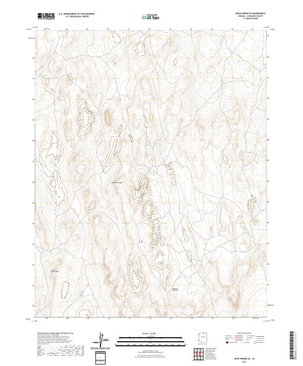 Dove Spring SE topographic map thumbnail