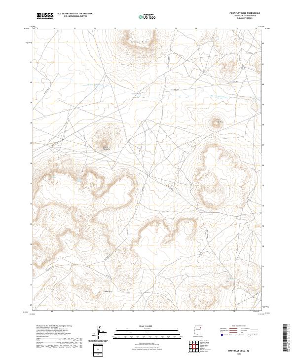 First Flat Mesa topographic map thumbnail
