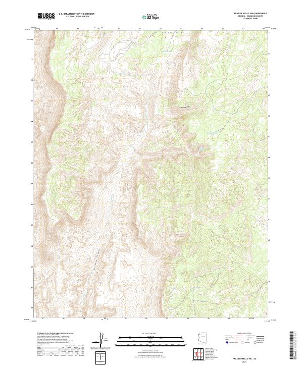 Frazier Wells SW topographic map thumbnail