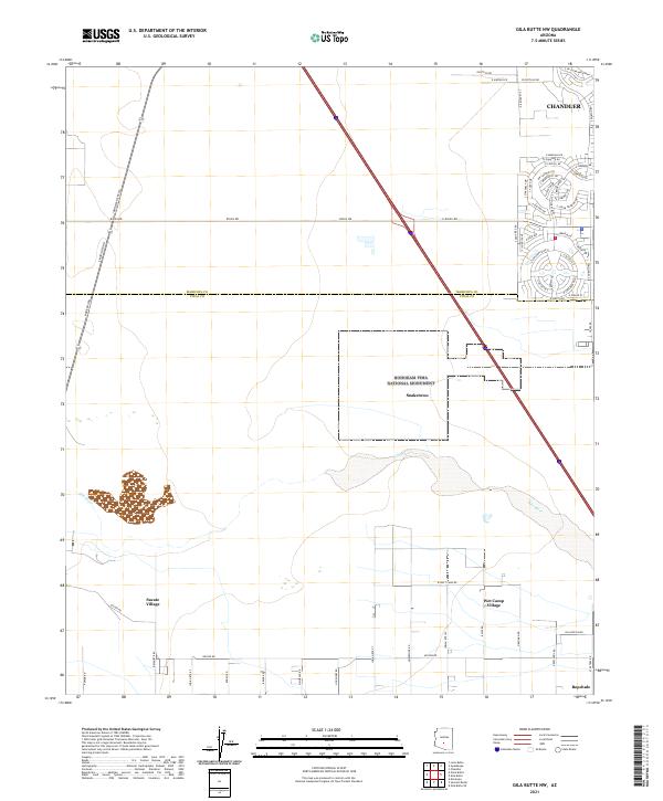 Gila Butte NW topographic map thumbnail