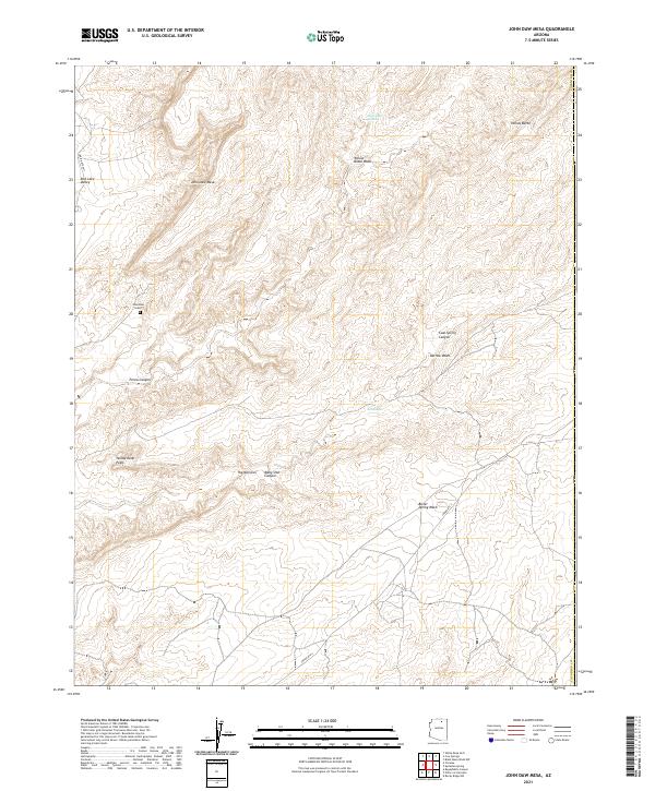 John Daw Mesa topographic map thumbnail