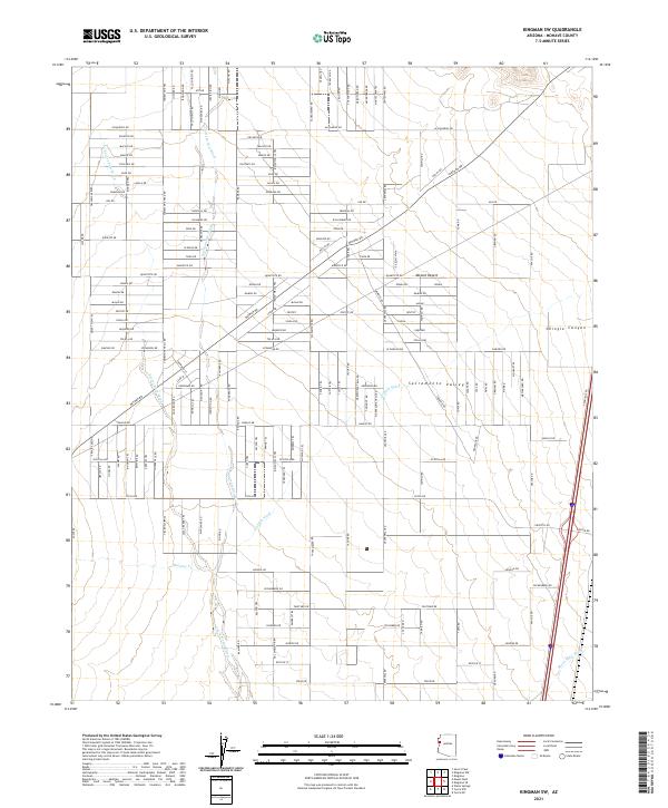 Kingman SW topographic map thumbnail