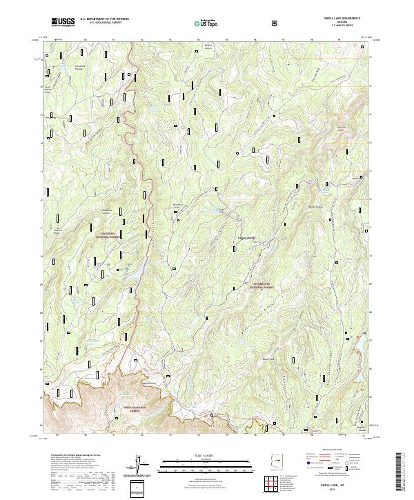 Knoll Lake topographic map thumbnail