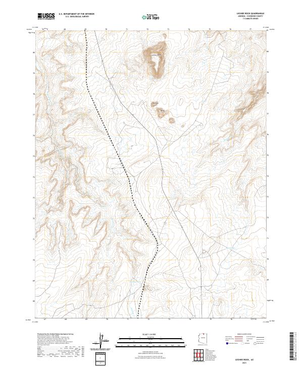 LeChee Rock topographic map thumbnail