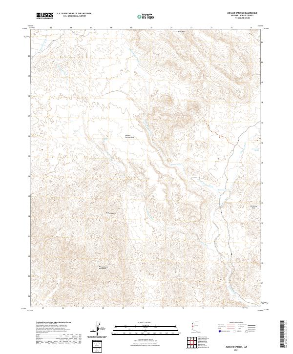 Mohave Springs topographic map thumbnail