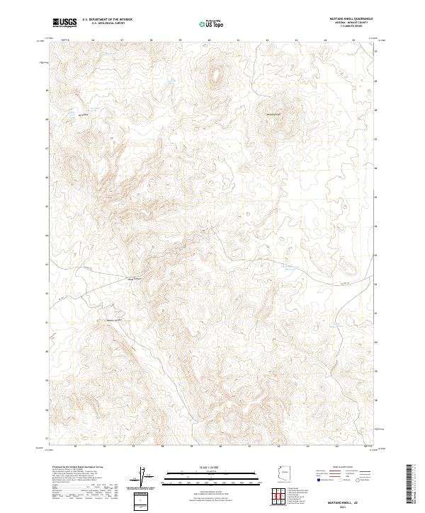 Mustang Knoll 2021 topographic map thumbnail