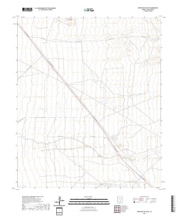 Ninetysix Hills SW topographic map thumbnail