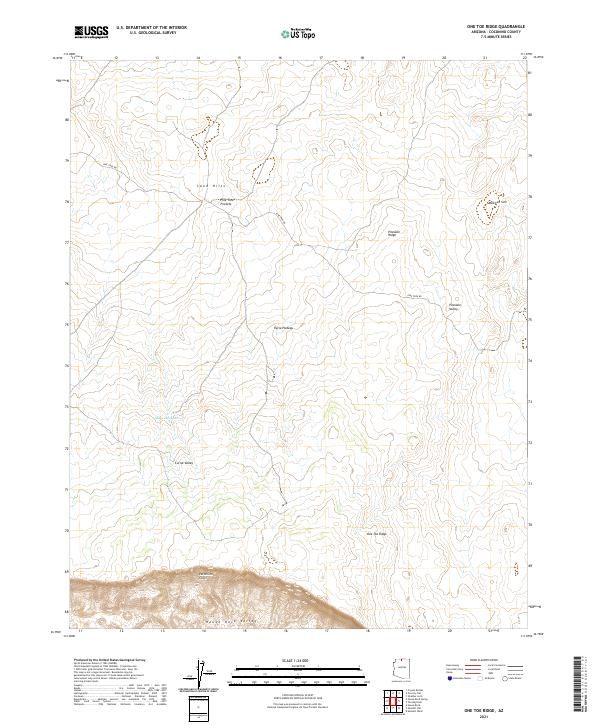One Toe Ridge topographic map thumbnail