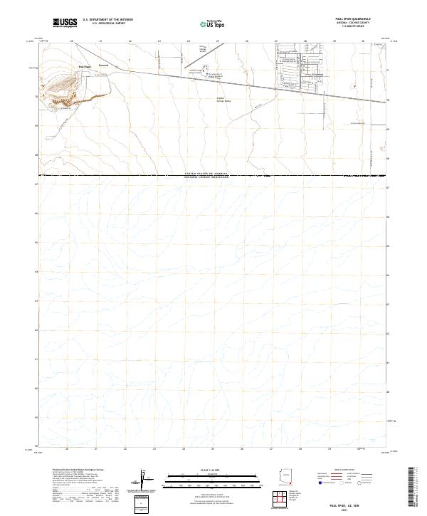 Paul Spur topographic map thumbnail